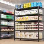 Heavy Duty Storage Shelves 55.12" W Wire Shelving Unit with Wheels 3200LBS NSF Metal Shelves for Storage Adjustable Garage Storage Rack Pantry Shelf Commercial Shelving, 75.59" H X 55.12''W X 23.62 - Image 5