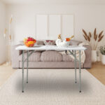 4ft Foldable Lift Patio Plastic Table White SAME AS 21616655 - Image 26