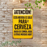CIFbuy Vintage Spanish Metal Wall Art Funny Beer Quote, Sign 2D Flat Iron, Iron Plaque Industrial Home Decor 7.87x11.81in AikTok, AikTok, Self-gnckup Logiopin - Image 4
