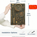 CIFbuy 1pc Vintage Steampunk Metal Wall Plaque, Rustproof Mechanical" Gear Iron Sign, Rustic Farmhouse Home Decor, Farmhouse Home Decor, 2D Flat Unframed Wall RustikTok, RustikTok, t Self-pickup Logiopics - Image 3
