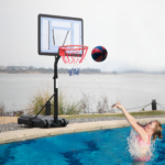 Same Model Code: 13290080 HY-B064S Portable Movable Swimming Pool PVC Transparent Backboard Basketball Stand (Basket Adjustment Height 1.15m-1.35m) Maximum Applicable For 7 # Ball - Image 18