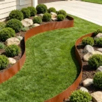 6-Pack Steel Landscape Edging (40" x 8"), Weather-Resistant Pre-Rust Garden Border for Flower Beds & Pathways - Image 6