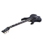 [Do Not Sell on Amazon] Flame Left Hand Electric Guitar HSH Pickup Shaped Electric Guitar Pack Strap Picks Shake Cable Wrench Tool Black - Image 6