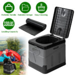 Portable Toilet with Carry Bag Foldable Emergency Toilet with Lid Trash Bags Camping Toilet Foldable Toilet for Car Indoor Outdoor Commode Travel Toilet Portable Toilet for Camping,Tent,Hiking,Boating - Image 2