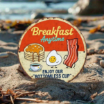 CIFbuy 1Pc Vintage Rustic Retro Metal Wall Sign 8x8Inch Bacon Eggs Pancakes Breakfast Pattern Durable 2D Flat Art Decor Sign For Home K TikTok, TikTok, me K Self-pickup Logiopics - Image 7