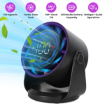 Portable USB Table Fan 100 Speed Settings Real-Time LCD Display Battery Indicator, 120 Degree Adjustable Tilt Desktop Wall Mount 4000mAh Wireless Cooling Fan - Image 13