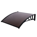 Same Code 83221385 100 x 100 Household Application Door & Window Rain Cover Eaves Canopy Brown & Black Bracket - Image 4