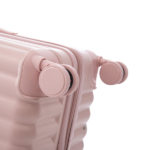 20"/24"/28" 3 pcs/set in ABS Spinner Wheel Luggage, Carry on Suitcase, with Cup Holder & USB Port & Phone Holder (Pink) - Image 4