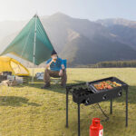 Outdoor Camp Stove High Pressure Propane Gas Cooker Portable Cast Iron Patio Cooking Burner (Three Burner 225000-BTU) - Image 2