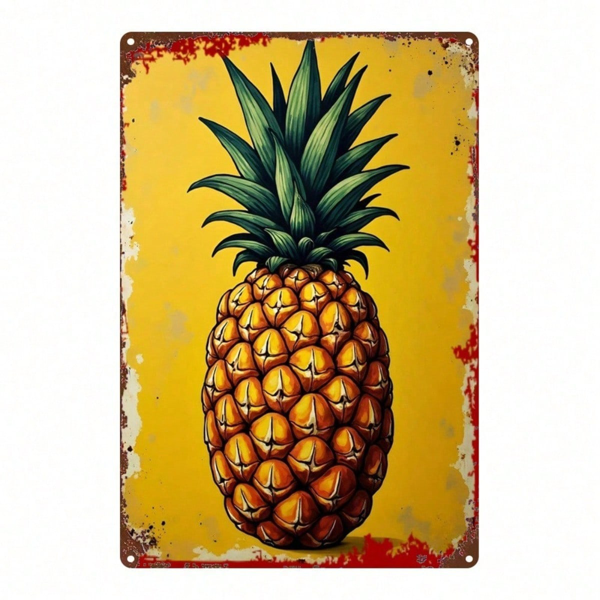 154b2849-fece-402f-ad9c-25159e61d9b6.png CIFbuy Vintage Pineapple Metal Sign 8x12 Inch, Rustic Waterproof" Wall Plaque, Sign For Living Room Game Room Kids RustiikTok, RustiikTok, t Self-pickup Logiopics - Image 1