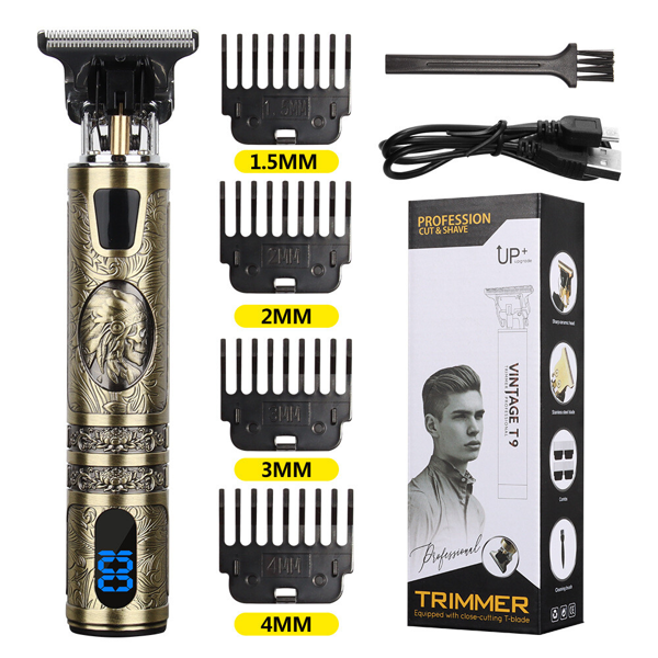 Small LCD Screen Display Professional Men Cordless Hair Clippers Beard Trimmer Cutting Machine Kit (US Logistics For USPS/DHL/Fedex/UPS. No designated logistics accepted TK/TMEU only For self-pickup