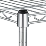 5-Shelf Shelving Shelves Unit with Wheels Steel Organizer,36"Wx14"Dx60"H,Silver - Image 5
