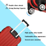3-in-1 Multifunctional Large Capacity Traveling Storage Suitcase Luggage Set Red - Image 7