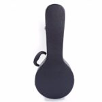 Replace 78204243 Hardshell A-Style Microgroove Pattern Leather Wood Mandolin Case Black - Image 2
