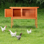 36" Single Deck Waterproof Wooden Chicken Coop Hen House Pet Animal Poultry Cage Rabbit Hutch Natura - Image 14