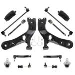 14 Pcs Front Outer Tie Rod End Link Control Arm fit for Toyota RAV4 2006 - 2014 2018