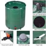50 Gallon Folding Rain Barrel Water Collector Green - Image 6