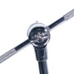 Professional Pedal Control Style Double Tom Drum Stand Silver & Black - Image 4