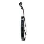 [Do Not Sell on Amazon] GV102 4/4 Solid Wood EQ Violin Case Bow Violin Strings Shoulder Rest Electronic Tuner Connecting Wire Cloth Black - Image 4