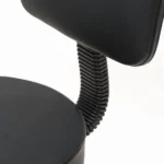 Adjustable Salon Stool with Back, 360° Swivel Round Beauty Stool, Height 19-25 Inch, Black (Shipment from Walmart) - Image 3