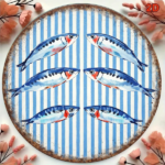 CIFbuy Vintage Sardine Wall Sign Round Seafood Plaque Mediterranean, "" Vintage Sardine, Wall Sign Round Seafood Plaque Mediterranean Nautical Decor TikTok, Temu Self-pickup Logiecics - Image 6
