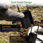 Multifunctional Bulb Planter Tool, Long Handle 5-in-1 Garden Digger Weeder Soil Remover for Home Garden Lawn,Easy to Use Bulb Planter Long Handle, Multifunctional Garden Tool for Planting Weeding Digging - Image 3
