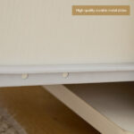 Embossed White Particle Board with Melamine Laminate 1155574cm One-Door Three-Drawer Computer Desk - Image 4