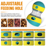 Interactive Dog Treat Ball, Dog Treat Dispenser Toy - Interactive Adjustable Treat Dispensing Dog Puzzle Toy - Mental Stimulation & Slow Feeder for Small, Medium, and Large Breeds - Durable & Fun Boredom Relief Game - Image 6