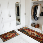 Three-piece kitchen rug set, non-slip and washable, abstract pattern kitchen hallway rug, soft and comfortable, suitable for sinks, floors, entrances, hallways and bathrooms. - Image 8