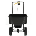 Broadcast Spreader, 70LBS Capacity, Walk-Behind Push Spreader, 15-Level Adjustment, 8 in All Terrain Pneumatic Tires, Lawn Spreaders with Hopper Grate, for Seed, Fertilizer, Ice Melt