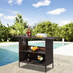 Modern Stylish And Beautiful Bar Table Brown Gradient - Image 14