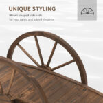 3.3ft Wooden Garden Bridge Bridge Arc Footbridge - Image 9