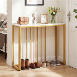 39" Console Table with Built-in Charging Station, Narrow Entryway Table with USB & Type-C Ports - Image 5