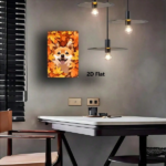 CIFbuy Cute Shiba Inu Metal Sign Autumn Leaves Dog Plaque Sturdy Tin Wall Art Home Decor Kitchen Bedroom Bar Restaurant 2D Flat TikTok, TikTok, Self-pickup Logiopics - Image 4