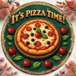 CIFbuy 1pc 2D Flat Round Sign Pizza Time Retro, "Decorative Plaque 8x8in" Delicious Pizza, Party Kitchen Restaurant Bar Wall Art Home Decor TikTok, TikTok, temu Self-pickup Logiecics - Image 6