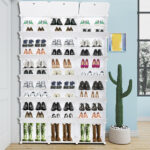 12-Tier Portable 72 Pair Shoe Rack Organizer 36 Grids Tower Shelf Storage Cabinet Stand Expandable for Heels, Boots, Slippers, White - Image 11