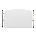 Replace 59374361 76*50*70.5cm Liftable Garden Plastic Table White - Image 35