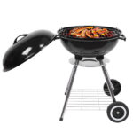 18 Inch Apple Charcoal Stove Enamel (Cover Furnace Body) White Side Wheel Diameter 15cm - Image 6