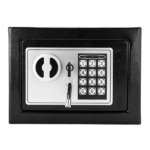 Mini Wall-in Style Electronic Code Metal Steel Box Safe Case 17EF Black - Image 54