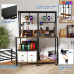 Double 3D Printer Stand with Filament Storage, Heavy-Duty Metal Frame Dual 3D Printer Table Workbench, T-Type Filament Holder, Lockable Wheels, Mobile or Fixed Printer Rack for Home & Workshop - Image 3