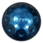 10 Notes Blue Solid Color Handpan Drum Steel Percussion Instrument