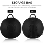 10 Notes Blue Solid Color Handpan Drum Steel Percussion Instrument - Image 5