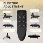 Twin-XL Electric Lift Bed for Seniors - Wired Remote Control with One-Touch Backrest Lift & Leg Lowering, Fall-Safe Rails, Safe Standing/Sitting/Lying Aid - Image 8