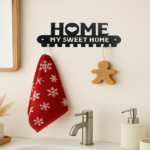 CIFbuy 2-in-1 Halloween Christmas Wall Key Holder with Sturdy iron Hooks Entryway Organizer Holiday Home Decor(TikTok, temu pick-up service) - Image 2