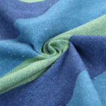 Distinctive Cotton Canvas Hanging Rope Chair with Pillows Blue - Image 12