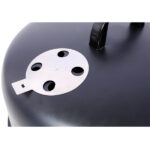 17 Inch Steel Charcoal Smoker, Heavy Duty Round BBQ Grill for Outdoor Cooking, Black - Image 17