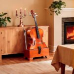 4/4 Natural reddish-brown cello base with foam protective layer - Image 10