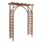 [Same Code 43529880]Beautiful And Practical Garden Arch Dark Brown - Image 14