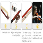 New 1/4 Acoustic Violin Case Bow Rosin Pink - Image 8