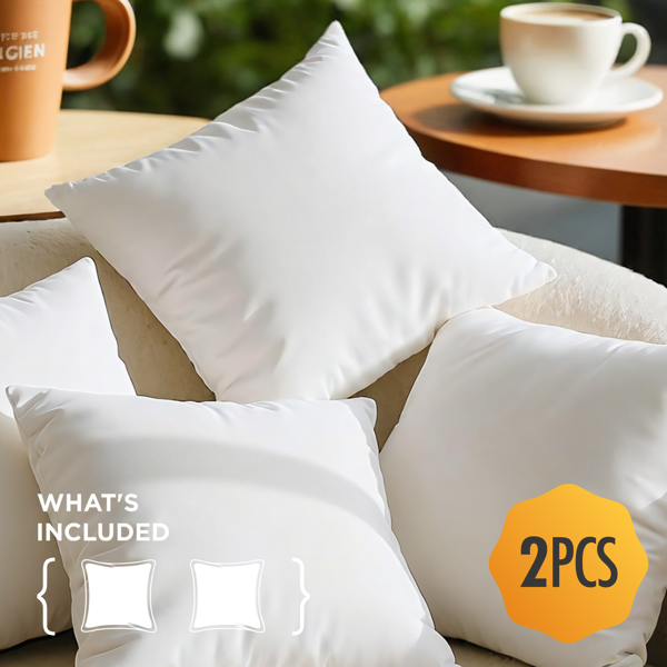 This two-pack of large pillow inserts delivers quality at an affordable price. Carefully controlled filling density ensures each insert remains full and structured for extended use. The 22-inch size fits most standard pillow covers, making it an economical choice for replacement or addition.